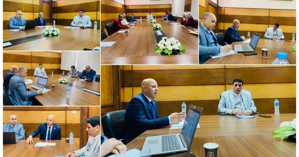 بحضور المهندس هيثم حسين .. مجلس جامعة الفيوم يعقد اجتماعه الاول بالتشكيل الجديد