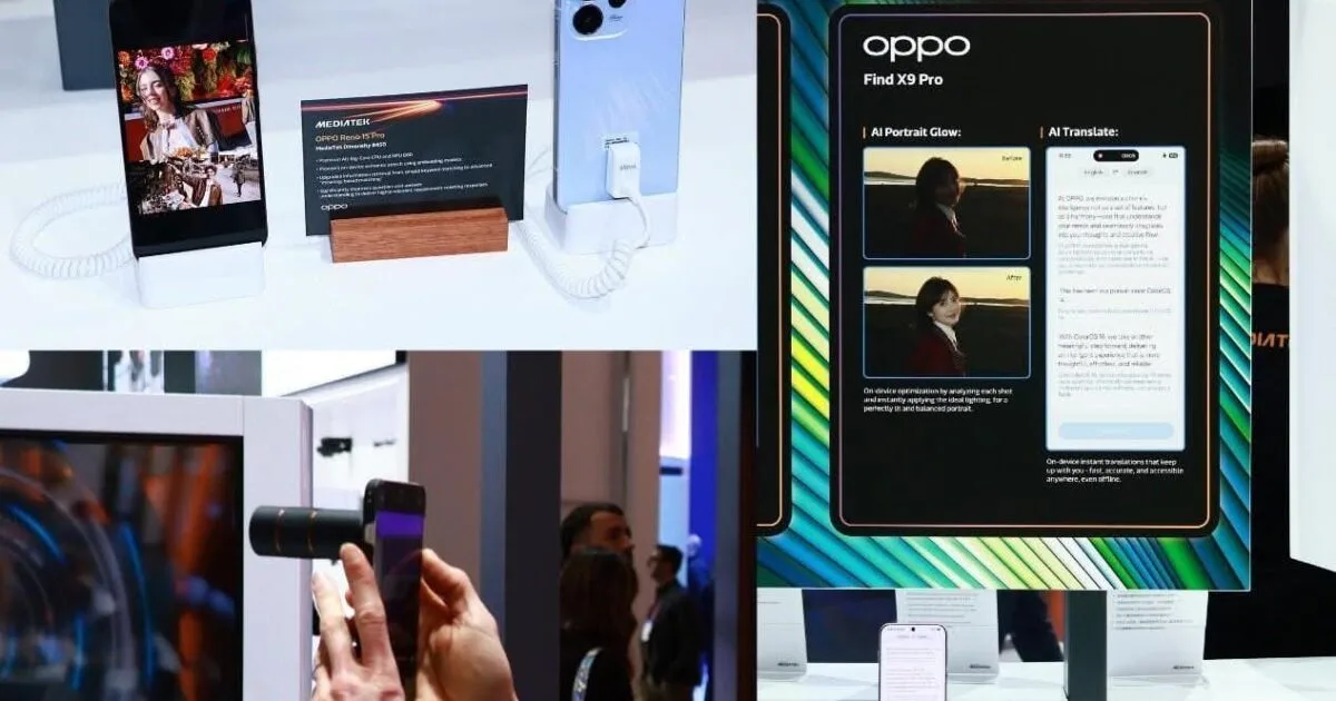 اوبو “OPPO “وميدياتيك (MediaTek) تستعرضان ابتكارات الذكاء الاصطناعي على الهواتف خلال مؤتمر MWC 2026