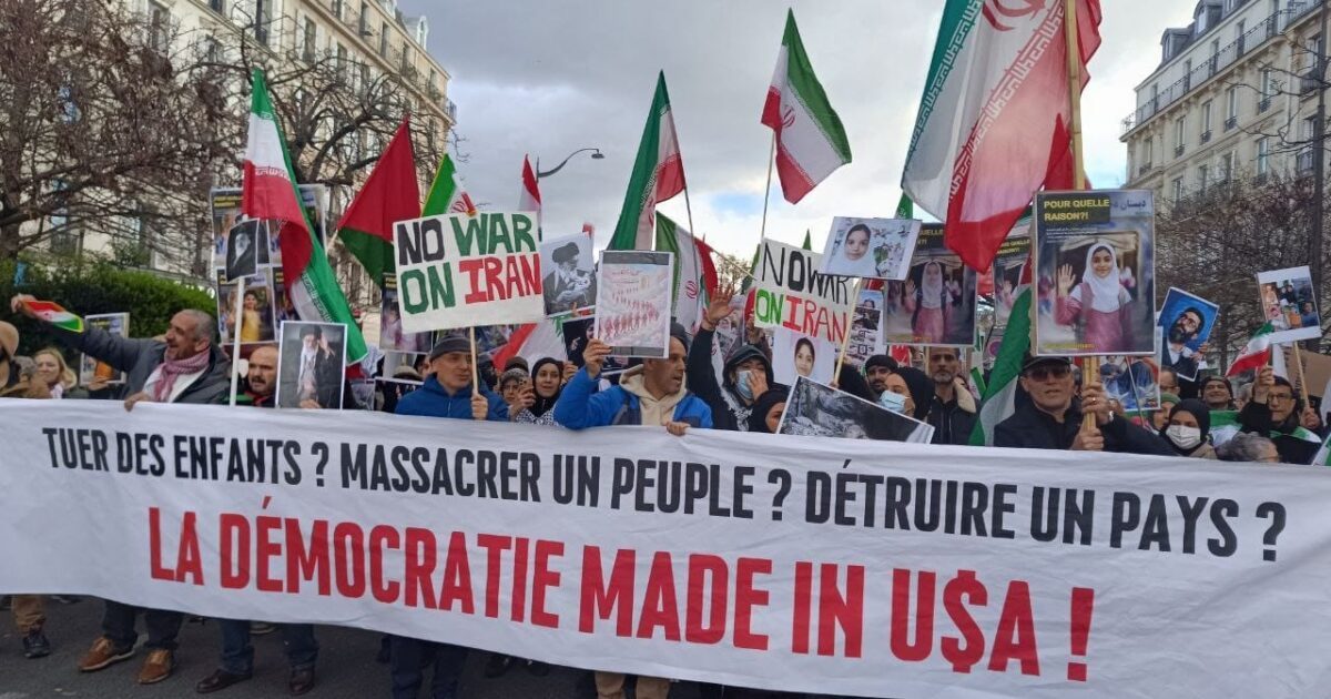 حراك حاشد في باريس رفضا للعدوان على ايران