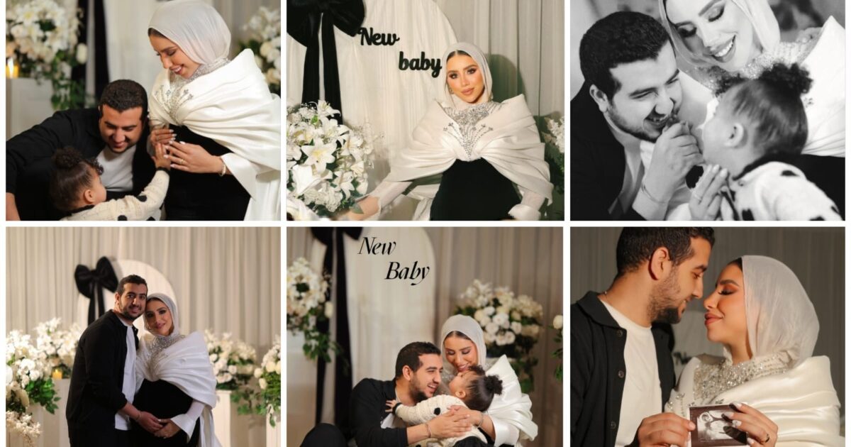 فرحة كبيرة وكأنها أول مرة.. رهف الشامي تحتفل بحملها الثاني بحفل ضخم برفقة زوجها وابنتها