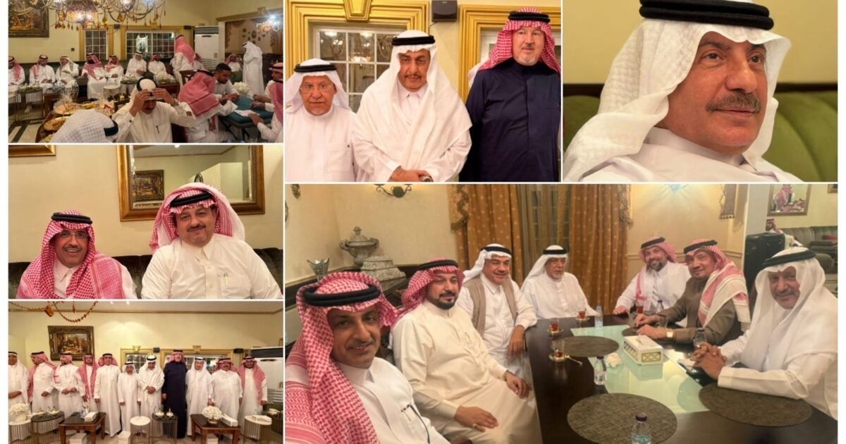 معايدة ديوانية محمد السالم تجمع الأمراء ورجال الأعمال ووجهاء المجتمع بجدة احتفالًا بعيد الفطر السعيد