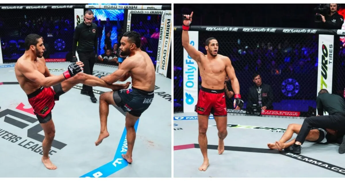 عمر الدفراوي يحسمها بالضربة القاضية في بطولة PFL العالمية