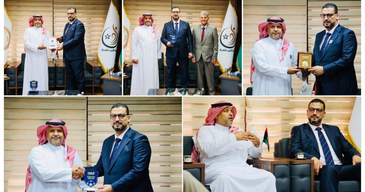الدوسري يفتح بوابة التعاون مع ليبيا لتطوير كرة القدم المصغرة.. ولقاء رفيع مع وزير الرياضة الليبي