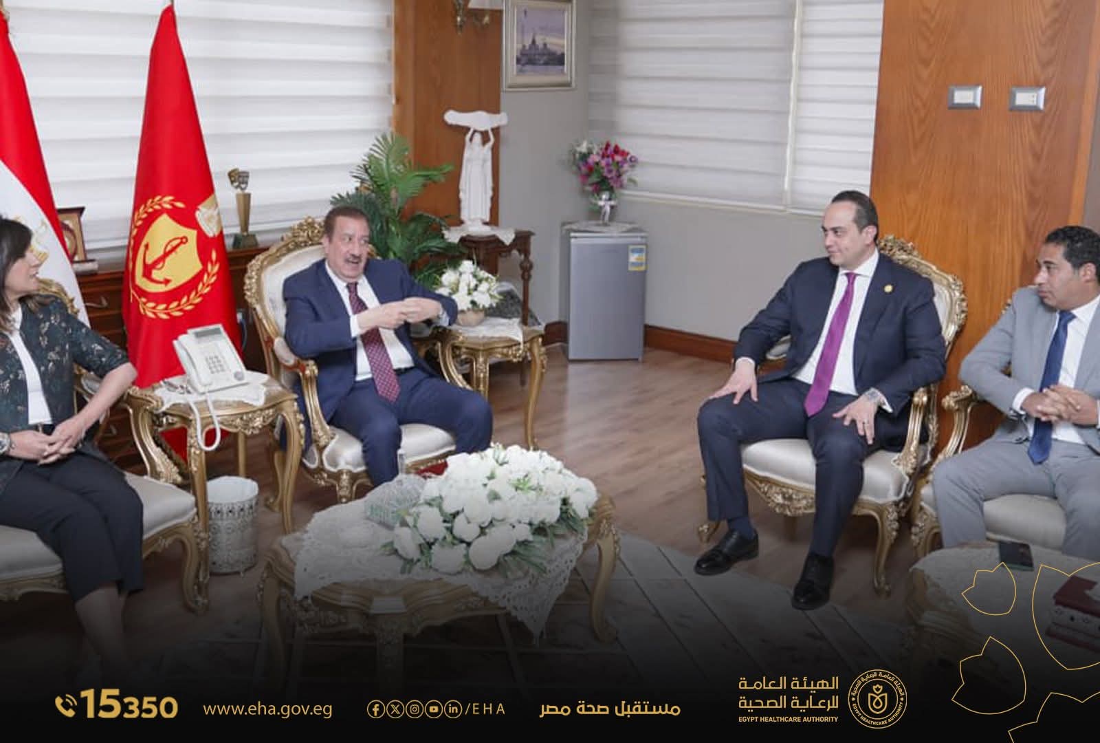 رئيس هيئة الرعاية الصحية في جولة ميدانية بمحافظة بورسعيد اليوم