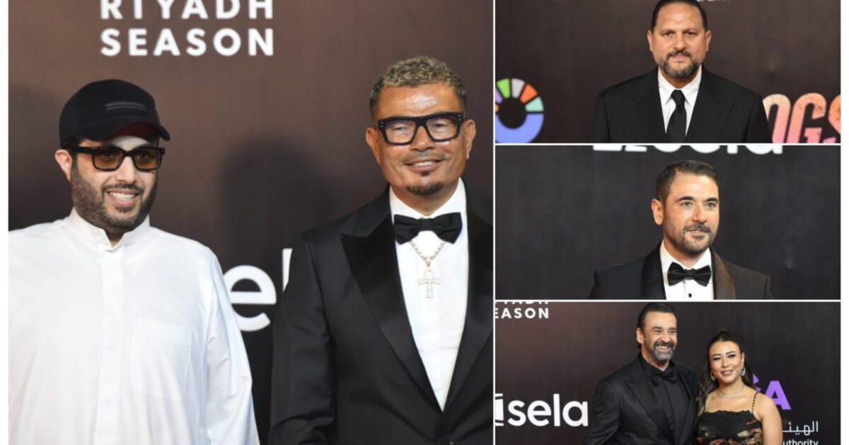 أحمد عز وكريم عبد العزيز يحتفلان بالعرض الخاص لفيلم 7DOGS بحضور عمرو دياب وعماد زيادة