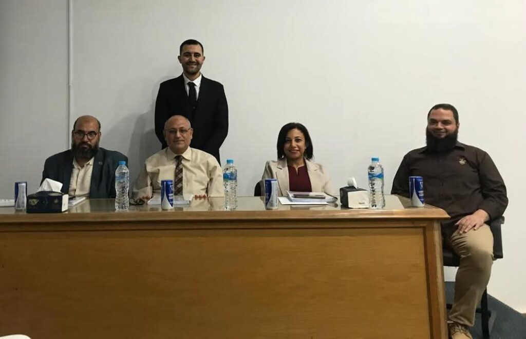 نهى العماري تناقش رسالة ماجستير بهندسة عين شمس
