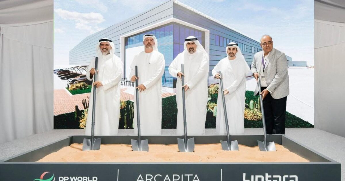 موانئ دبي العالمية ولينتارا العقارية التابعة لمجموعة آركابيتا تضعان حجر الأساس لإنشاء مركز لوجستي متطوّر