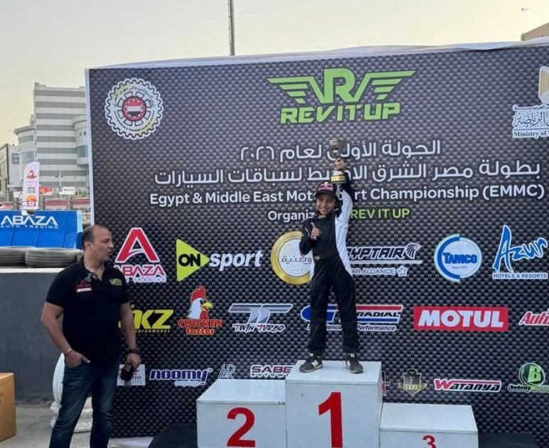 مراد العشماوي.. أصغر متسابق يتوج بالمركز الأول في Time Attack Egypt بعمر 9 سنوات