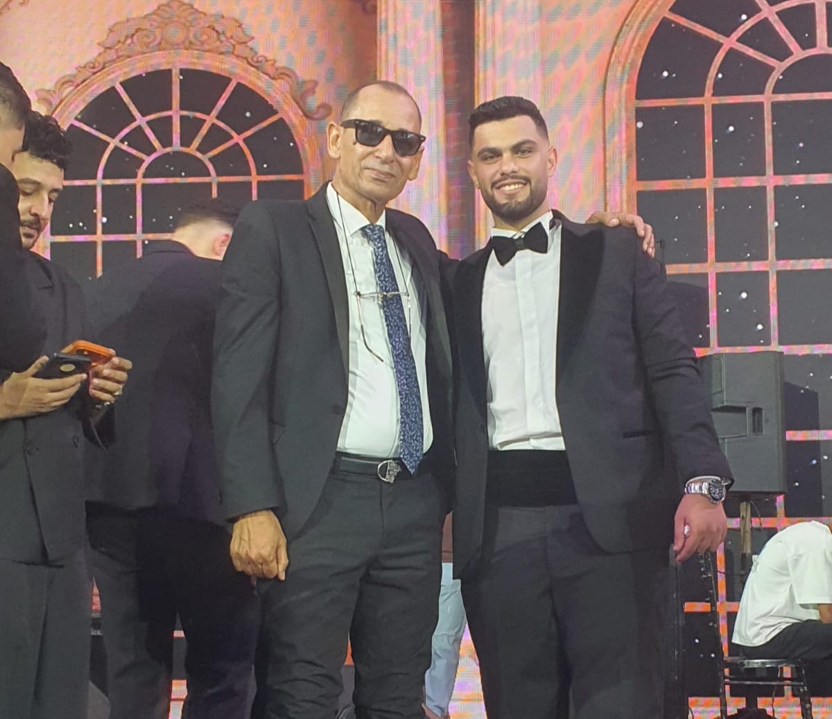 حسام بسيوني يهنئ رجل الأعمال شعبان الجنايني بزفاف نجله الدكتور أحمد على ابنة رجل الأعمال أسامة المكباتي