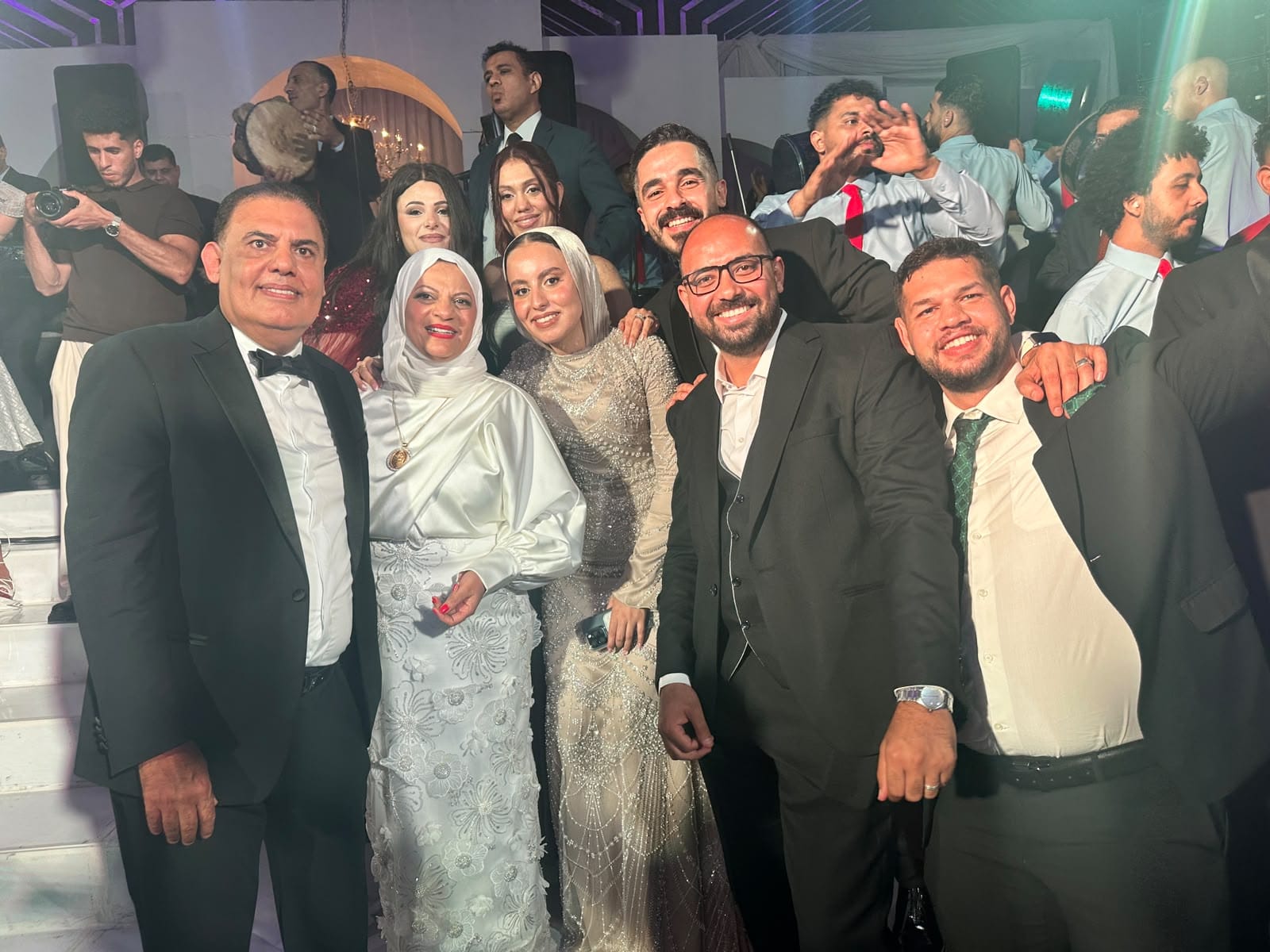 بالصور.. سمسم شهاب ومحمود الليثي ورحمة محسن نجوم حفل زفاف عبدالرحمن ابو القاسم وهاجر المنشاوي