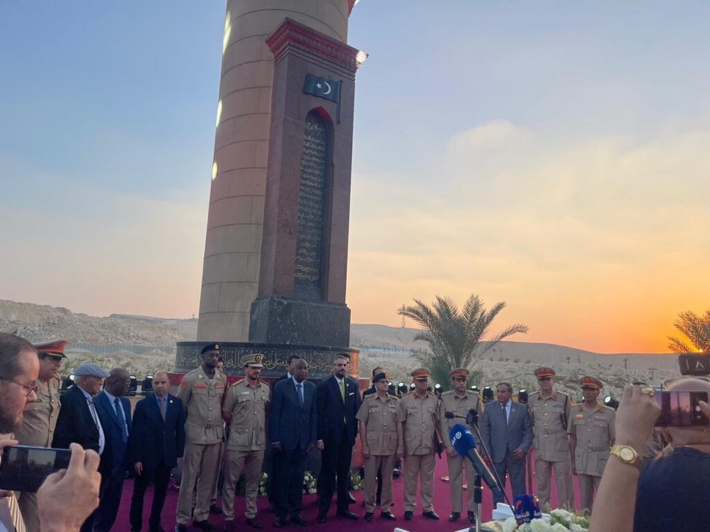 السفير الليبي يفتتح النصب التذكاري لشهداء الجيش الليبي بالقاهرة
