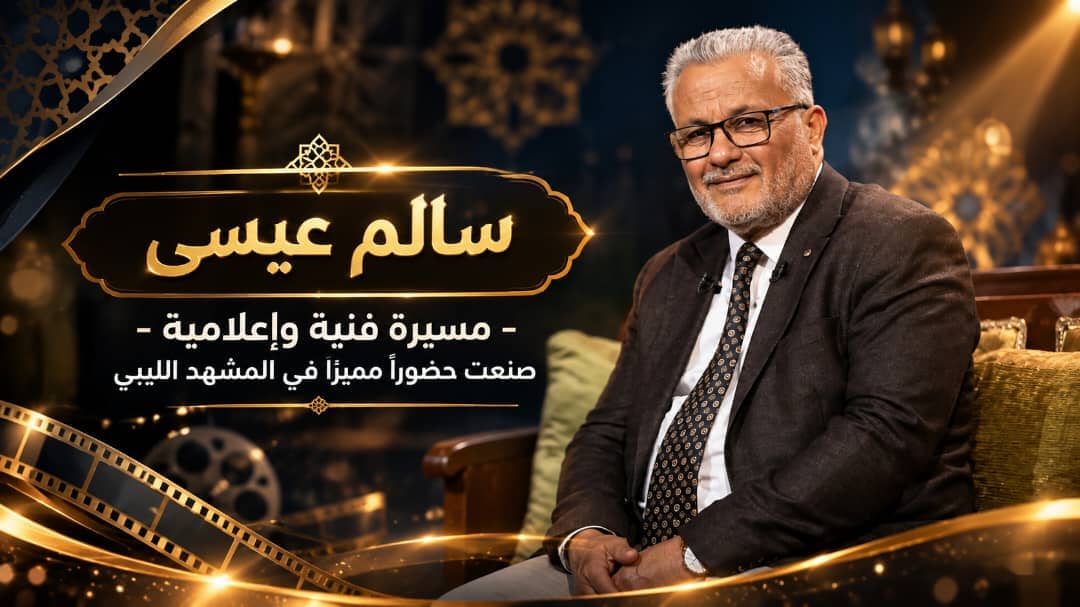 سالم عيسى مسيرة فنية وإعلامية صنعت حضورا مميزا في المشهد الليبي