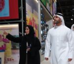 الشيخ مبارك فهد الجابر يلتقي رئيس الهيئة الوطنية للإعلام الإماراتية ووزير الإعلام البحريني في قمة الإعلام العربي بمدينة دبي