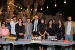 سهر الصايغ وعمرو عبد الجليل وانتصار يحتفلون بانطلاق تصوير مسلسل إعلام وراثة