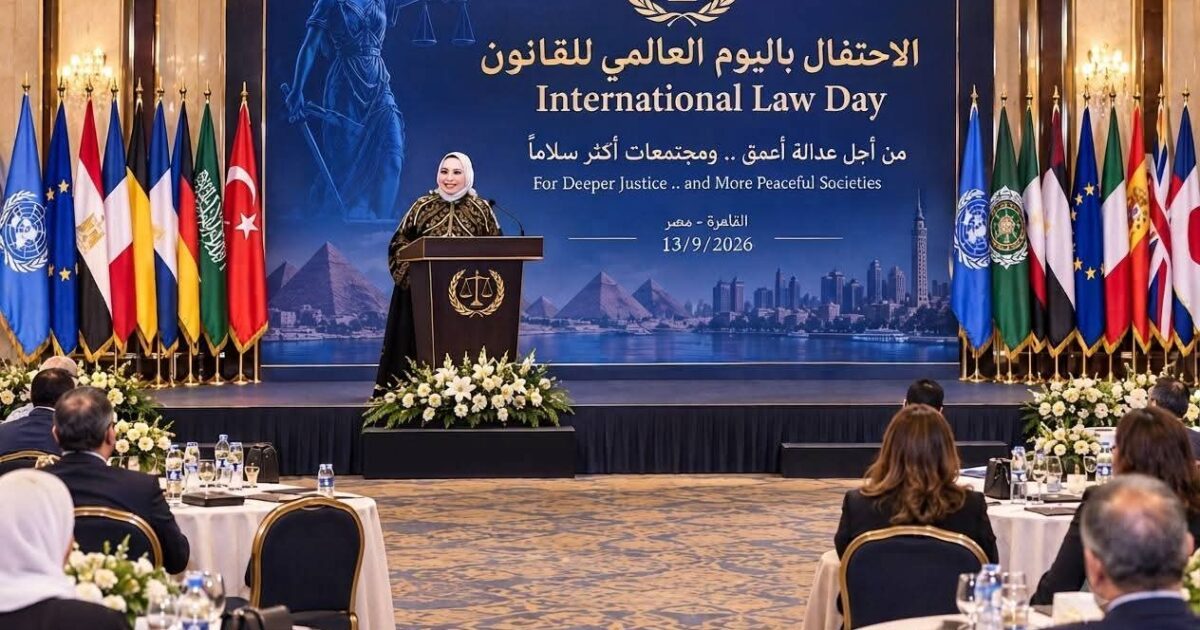 القاهرة تشهد مراسم تكريم “حوراء البوش” في احتفالية يوم القانون العالمي