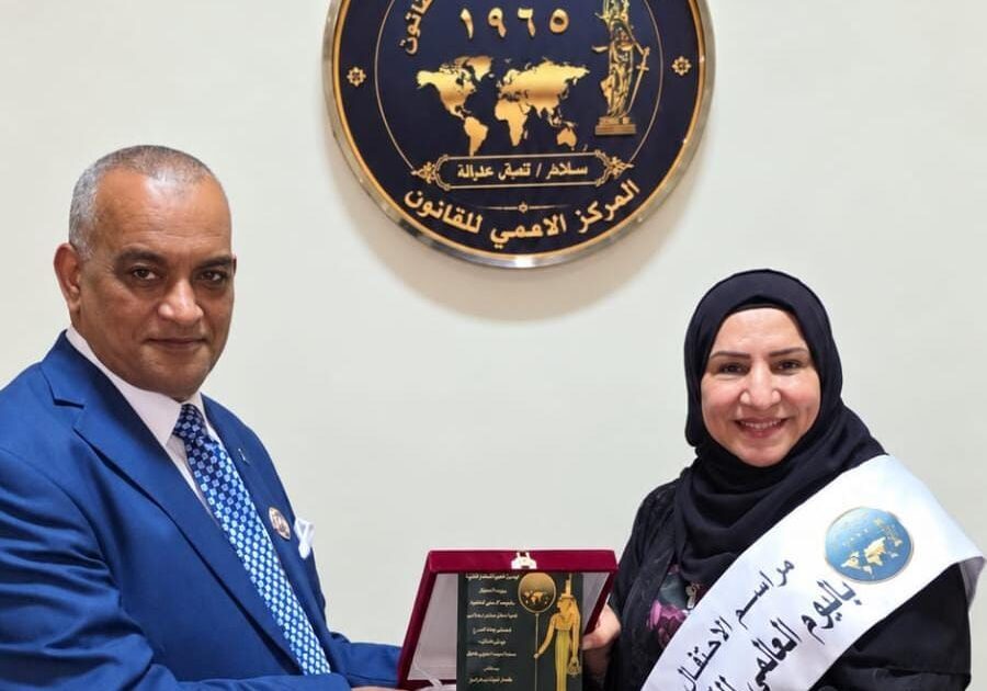 الدكتورة نادية الصايغ سفيرة فوق العادة لليوم العالمي للقانون تقديراً لمسيرتها الإنسانية وإسهاماتها المجتمعية