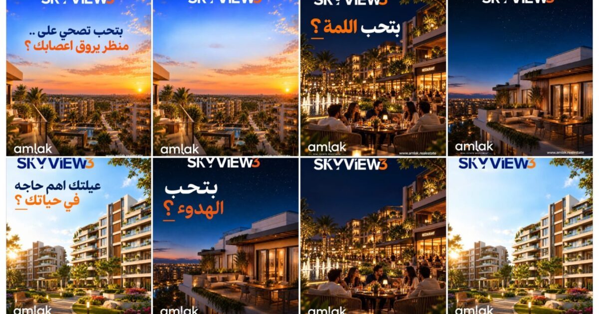 أملاك للاستثمار العقاري تعزز حضورها في الشيخ زايد بمشروعات SkyView.. وSkyView3 يواصل مسيرة التطوير