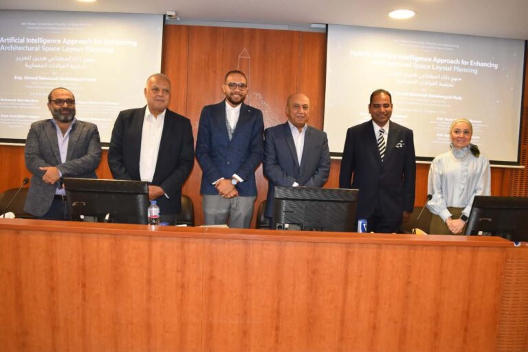 «هندسة عين شمس» تمنح أحمد محمود نادي الدكتوراه عن بحث لتطوير التخطيط المعماري بالذكاء الاصطناعي