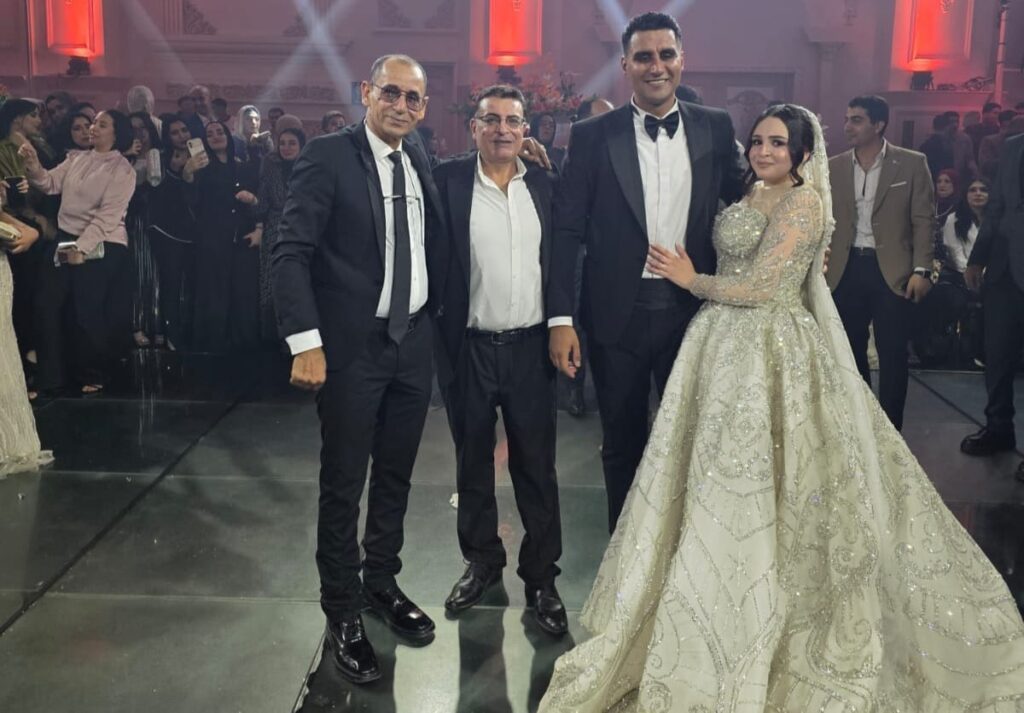 حسام بسيوني يحرص على تهنئة عبده أبو السيد بزفاف ابنته الدكتورة منى