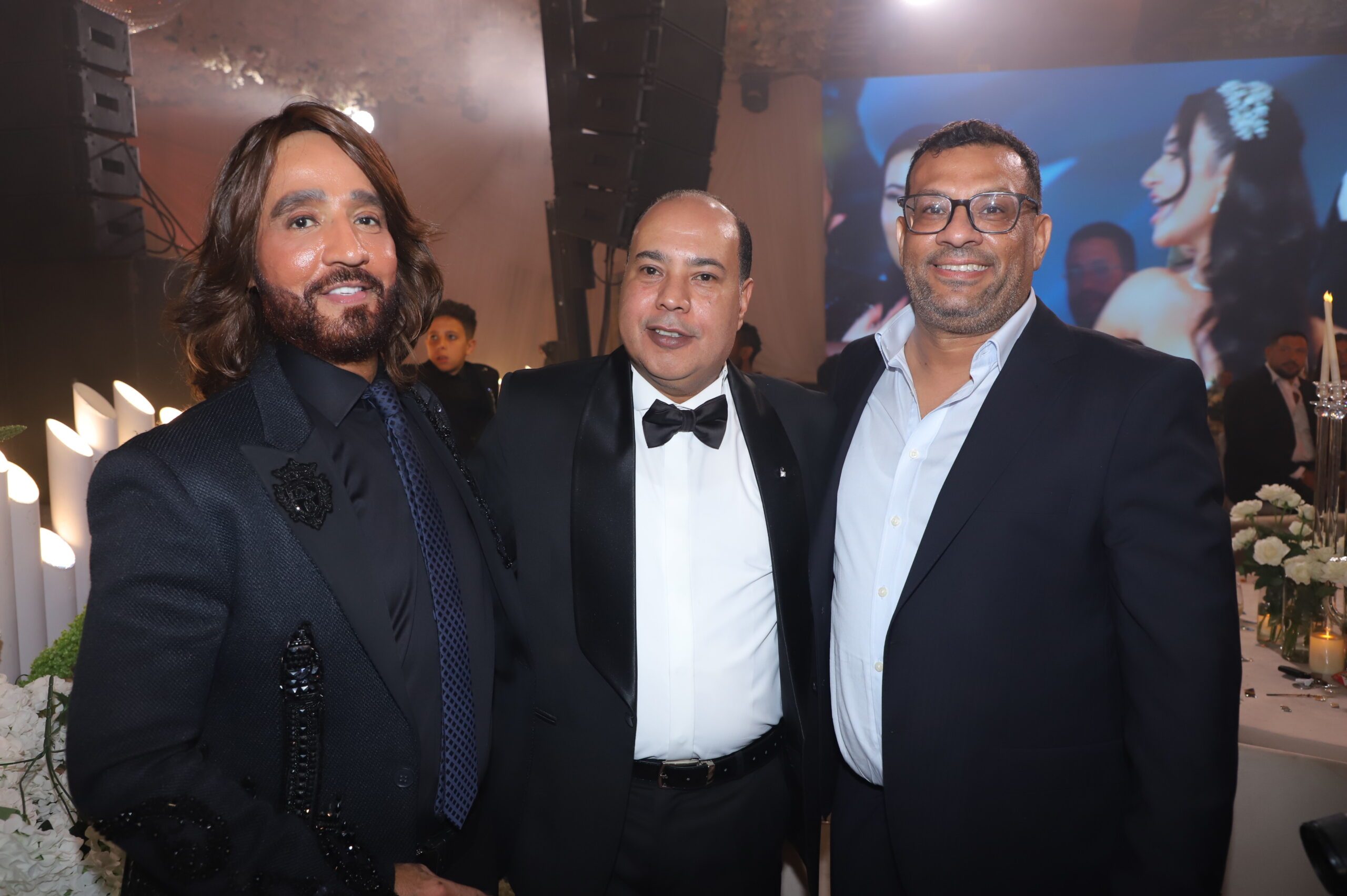 احمد سعد و بوسي يشعلان حفل زفاف نجل رجل الأعمال سامح جلال صلاح بحضور أحمد عبد الجواد والفنان مصطفى شعبان .